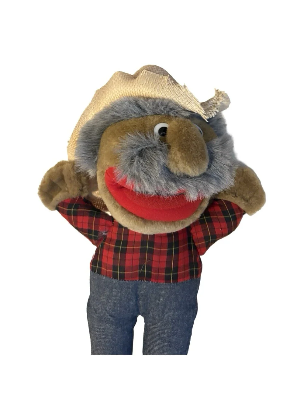 Hee Haw Shotgun Red Plush Doll in Straw Cowboy Hat 13” Animal Fair